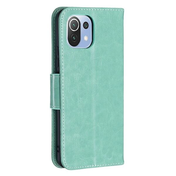 Чехол-книжка с рисунком UniCase Butterfly Pattern для Xiaomi Mi 11 Lite / 11 Lite NE - Green - изображение 4