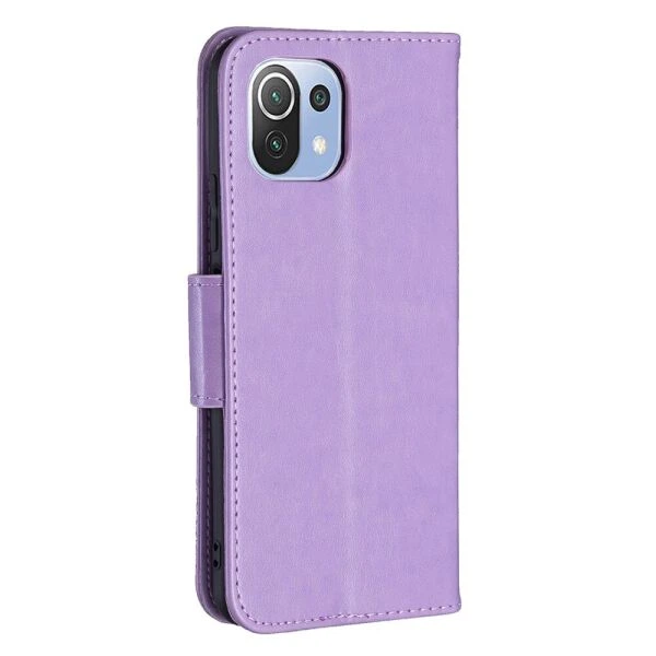 Чехол-книжка с рисунком UniCase Butterfly Pattern для Xiaomi Mi 11 Lite / 11 Lite NE - Purple - изображение 4