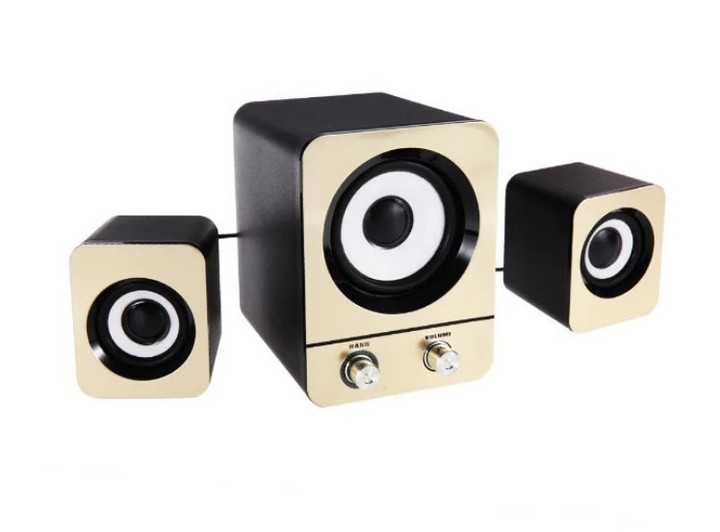 Колонки комп'ютерні USB з сабвуфером 2.1 F&T FT-25 Gold - зображення 2