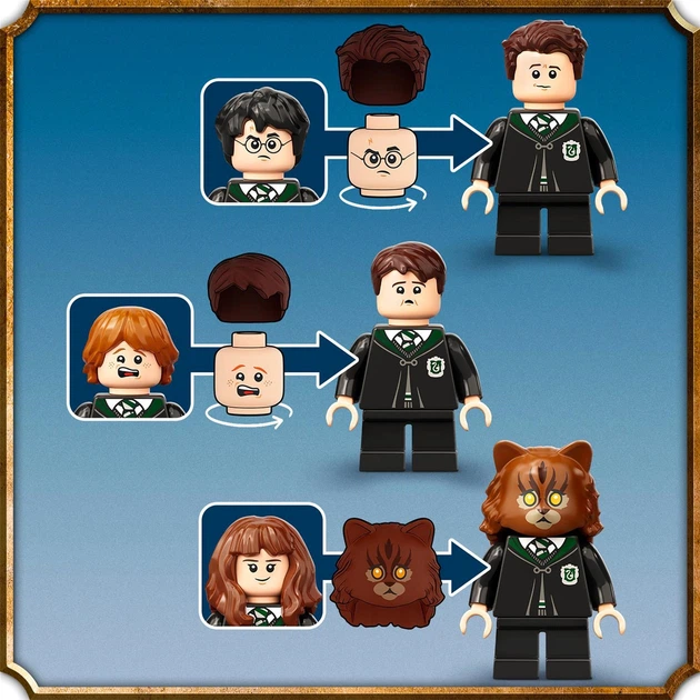 Zestaw klocków LEGO Harry Potter Hogwart: pomyłka z eliksirem wielosokowym 217 elementów (76386) - obraz 6