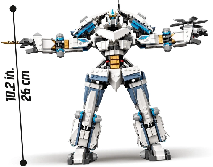 Zestaw klocków LEGO Ninjago Starcie tytanów Mech 840 elementów (71738) - obraz 12