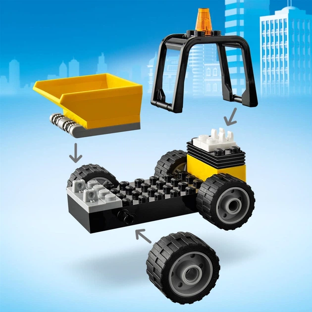 Zestaw klocków LEGO City Great Vehicles Pickup do robót drogowych 58 elementów (60284) - obraz 9