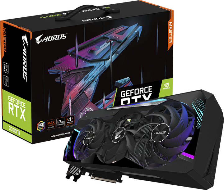 Видеокарта Gigabyte PCI-Ex GeForce RTX 3080 Ti Aorus Master 12GB