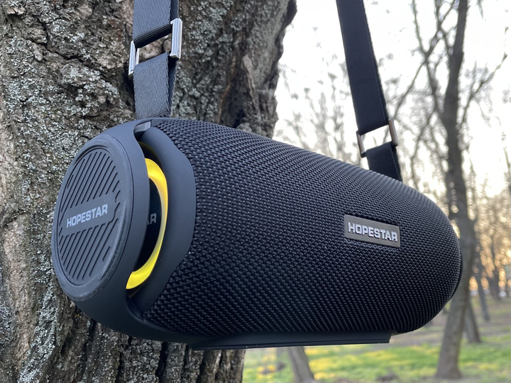 Портативна Bluetooth колонка HOPESTAR H48 + LED підсвічування + Equalizer (чорний) - зображення 1