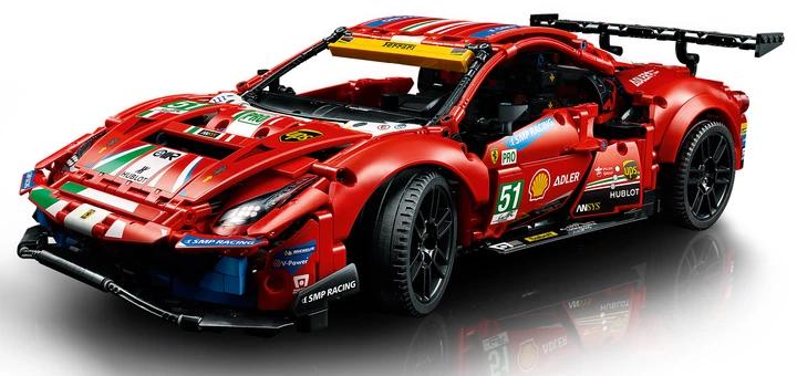 Конструктор LEGO Technic Ferrari 488 GTE AF Corse №51 1677 деталей (42125) - зображення 16