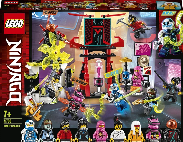 Конструктор LEGO Ninjago Киберрынок 218 деталей (71708) – игрушки
