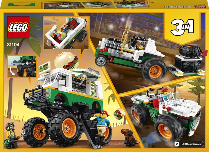 Конструктор LEGO Creator Грузовик «Монстрбургер» 499 деталей (31104) - изображение 13