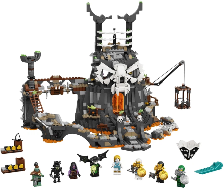 Конструктор LEGO Ninjago Подземелье колдуна-скелета 1171 деталь