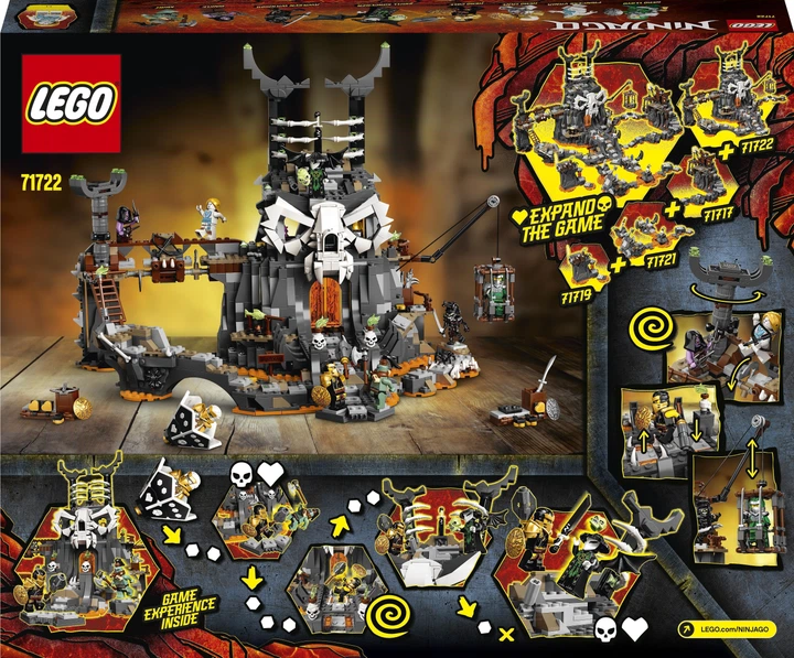 Конструктор LEGO NINJAGO Підземелля чаклуна Черепа 1171 деталь