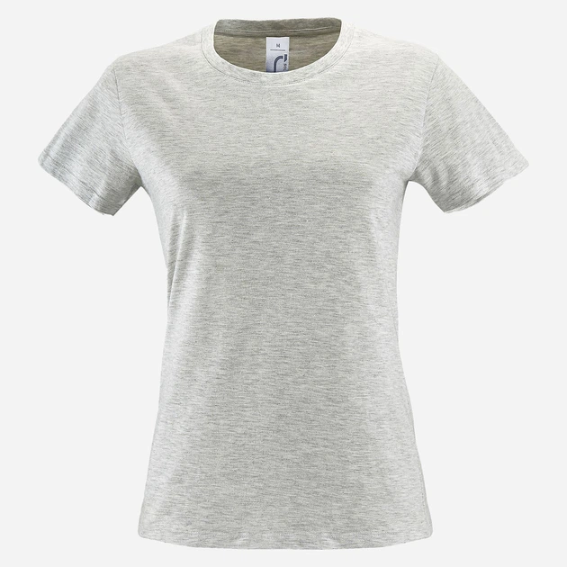 Футболка хлопковая женская Sol's Regent Women 01825300 S Пепельная (3660731276449) - изображение 4