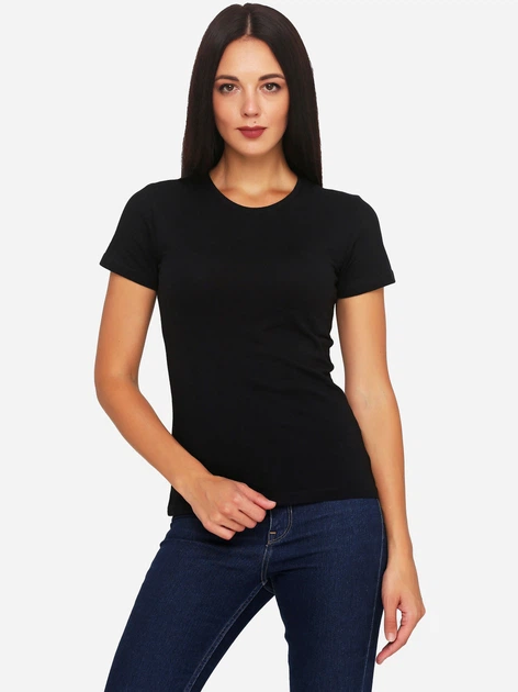 Футболка женская One Day RZ1000005 L/48-50 Черная (7900000013716) - Фото 1 Футболка женская One Day RZ1000005 L/48-50 Черная (7900000013716) - изображение 1