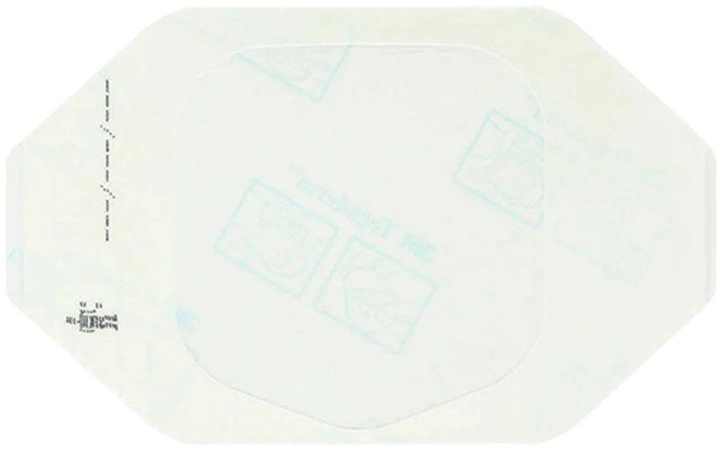 Прозрачная пленочная повязка на рамке 3M Tegaderm Film 6 х 7 см 1624W №100 - изображение 1