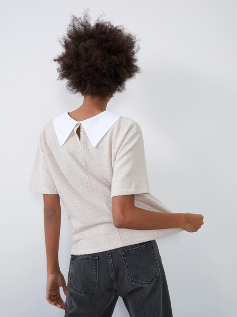 Топ женский Zara 5644/822/710-ABLV M Бежевый с белым