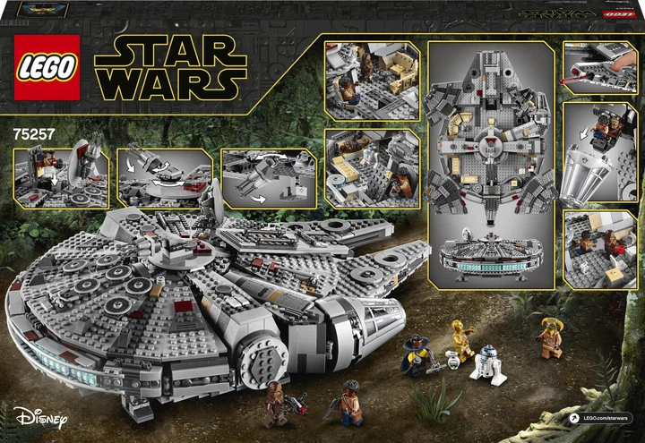 Zestaw klocków LEGO Star Wars Sokół Millennium 1351 element (75257) - obraz 12