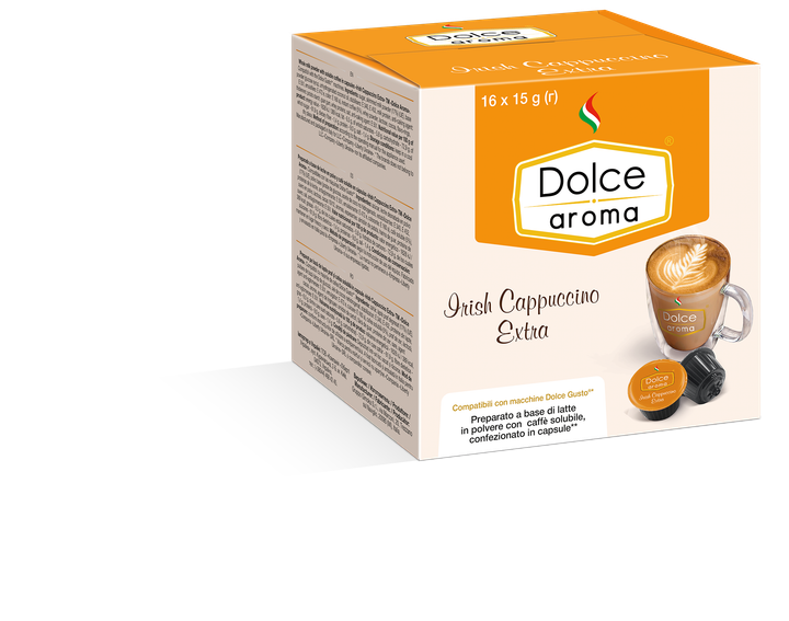 Капсула Dolce Aroma Irish Cappuccino для системы Dolce Gusto 14 г х 16 шт (4820093485241) - Фото 2 Капсула Dolce Aroma Irish Cappuccino для системы Dolce Gusto 14 г х 16 шт (4820093485241) - изображение 2