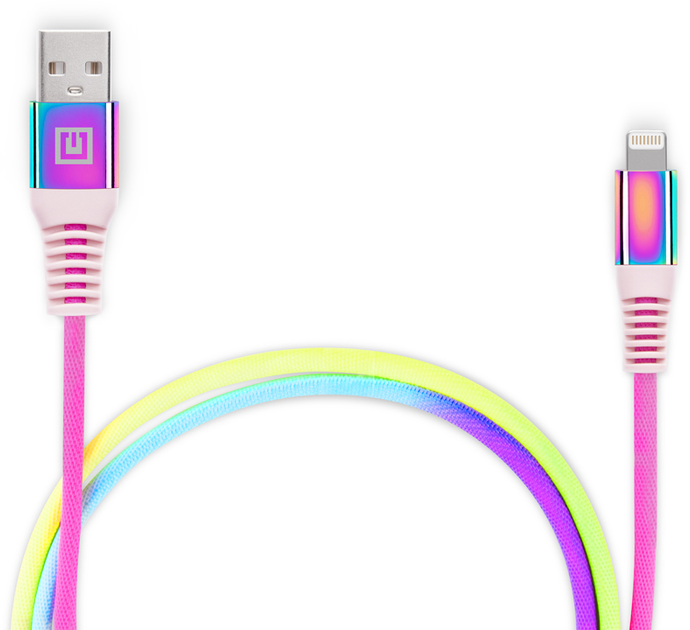 Кабель Real-El MFI USB A - Lightning Rainbow 1 м (EL123500051) - зображення 7
