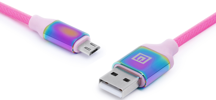 Кабель Real-El Premium USB A - Micro USB Rainbow 1 м (EL123500052) - зображення 2