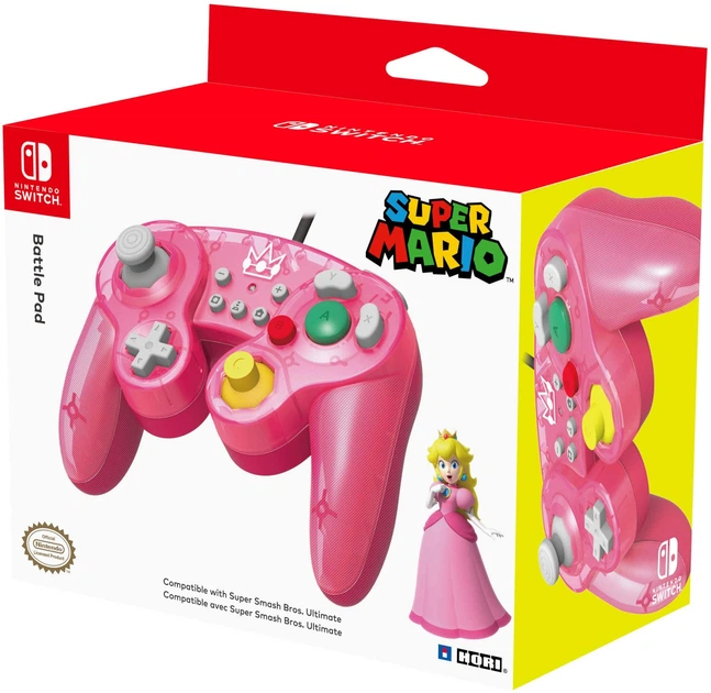 Контролер Hori Nintendo Switch Super Smash Bros Peach (0873124007343) - зображення 3