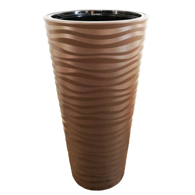 Горщик для квітів Form-Plastic Sahara Slim-40 коричневий із вставкою (2724-068) - Фото 1 Горщик для квітів Form-Plastic Sahara Slim-40 коричневий із вставкою (2724-068) - зображення 1