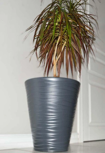 Горшок для цветов Form-Plastic Sahara-35 антрацит со вставкой (2721-014) - Фото 3 Горшок для цветов Form-Plastic Sahara-35 антрацит со вставкой (2721-014) - изображение 3