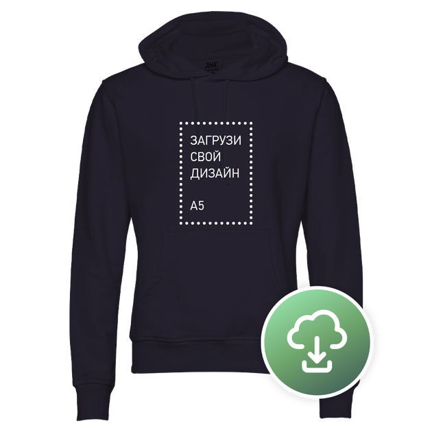 Худи Unisex, XS, Цветной, с печатью A5 вертикаль - Фото 4 Худи Unisex, XS, Цветной, с печатью A5 вертикаль - изображение 4