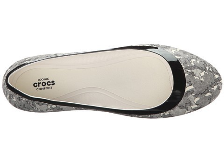 Crocs lina on sale shiny flat