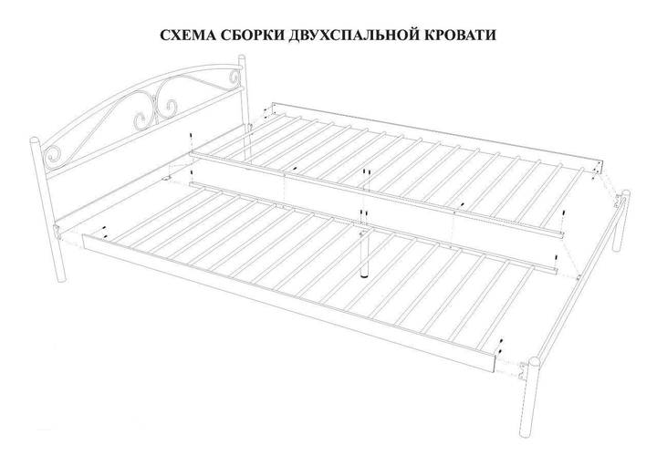 Схема сборки кровати жасмин