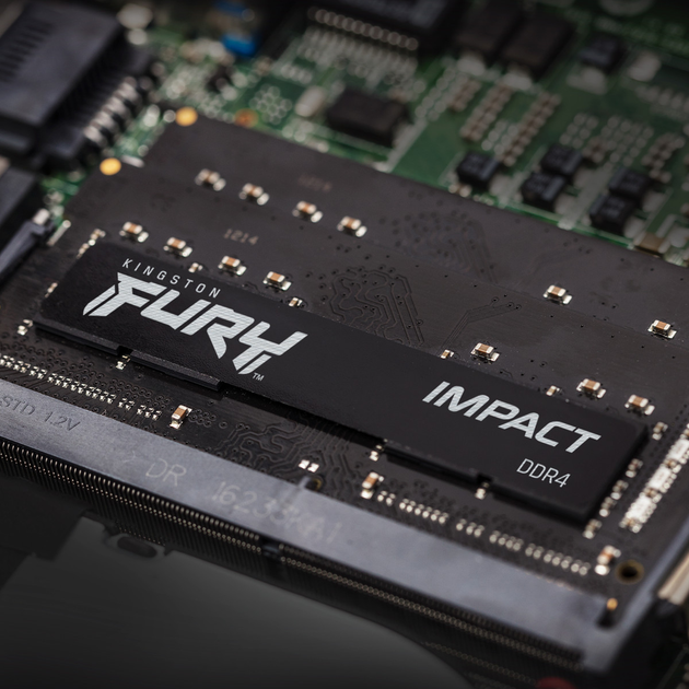 Оперативная память Kingston Fury SODIMM DDR4-3200 8192MB PC4-25600 Impact Black (KF432S20IB/8) - изображение 3