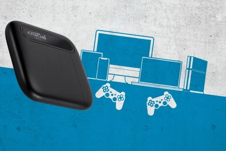 Внешний SSD накопитель Crucial X6 1TB Portable – до 540MB/s, USB