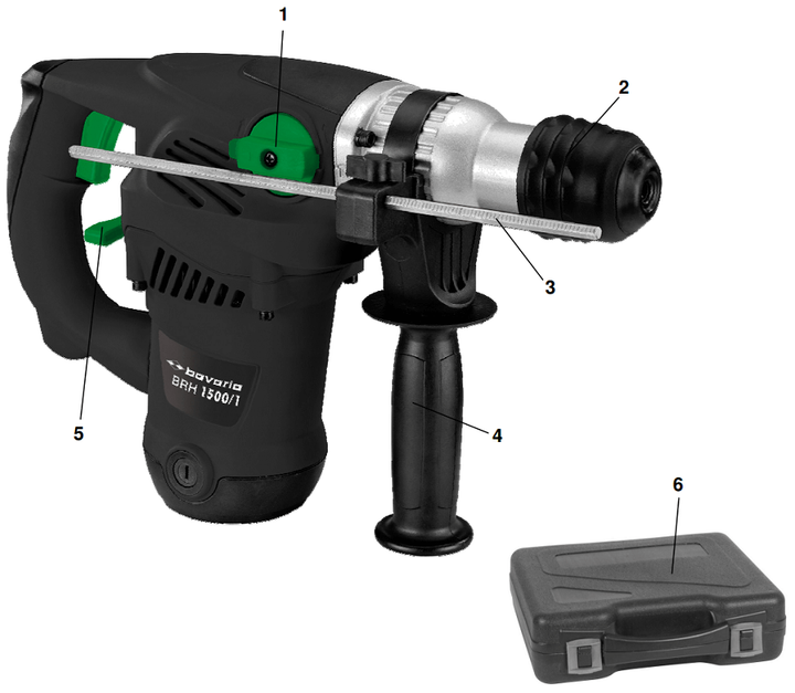 Перфоратор Einhell BRH 1500/1 - зображення 3