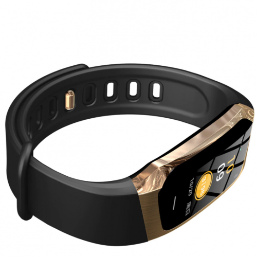 Умный Фитнес Браслет Smart Band E18 Original С Тонометром Черно-золотой - изображение 3