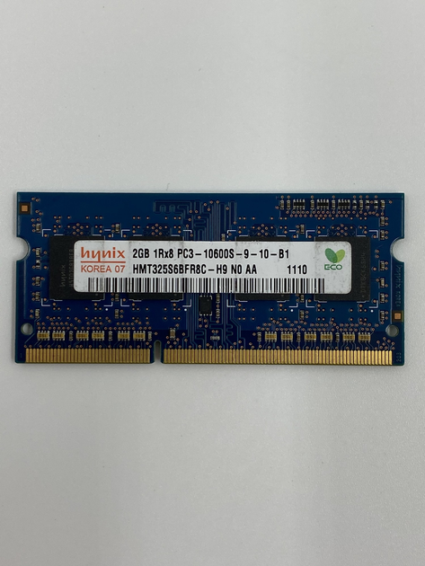 Оперативная память для ноутбука Hynix SODIMM DDR3 2Gb 1333MHz 10600s ...
