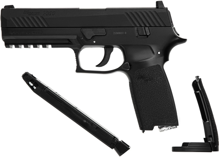 Пистолет пневматический Sig Sauer P320 Blowback калибр 4.5 мм (AIR-P320-177-30R-BLK) - изображение 3