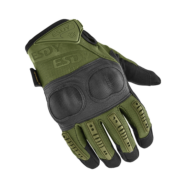 Перчатки тактические полнопалые Lesko E005 Green L (F_5129-23293) - изображение 2