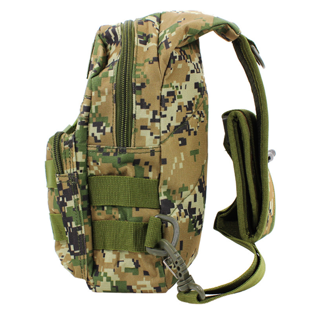 Рюкзак тактический на одно плечо AOKALI Outdoor A14 2L Camouflage Green (F_5368-16909) - изображение 2