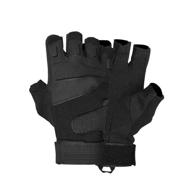 Перчатки тактические Lesko E302 Black XL беспалые (F_7331-27160) - изображение 1