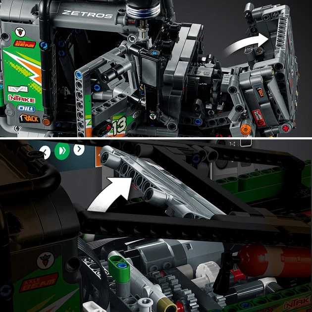 Zestaw klocków LEGO Technic Ciężarówka Mercedes-Benz Zetros z napędem na 4 koła 2110 elementów (42129) - obraz 7