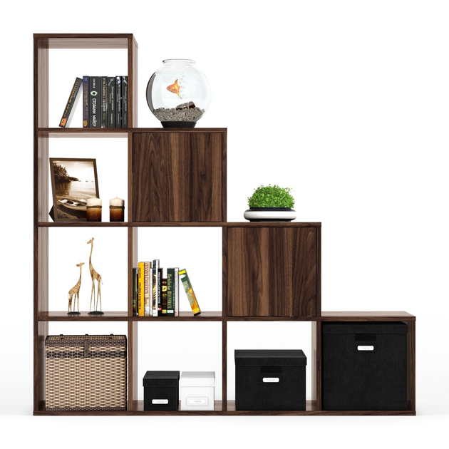 Стеллаж Куб, с дверцами, орех (01298) – купить онлайн на ROZETKA