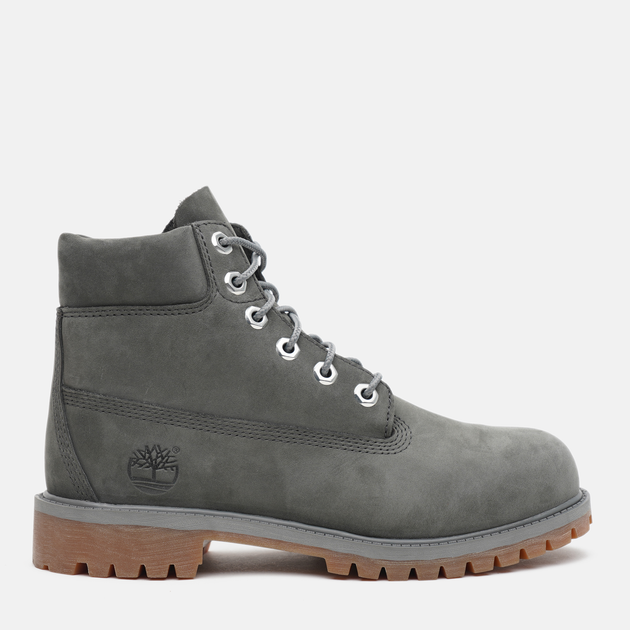 Ботинки демисезонные кожаные детские Timberland A1VD7 38 (5.5) Серые ...