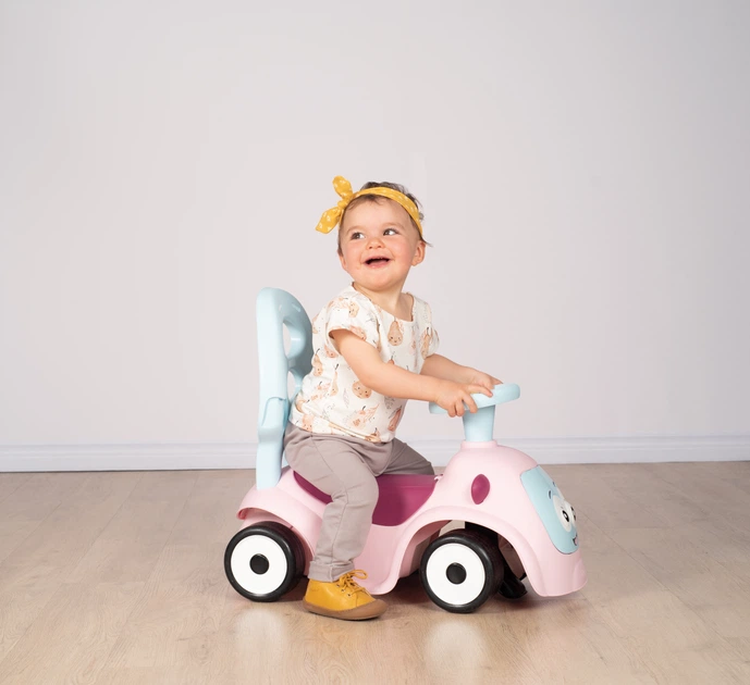 Машина для катання малюка Smoby Toys Маестро 3 в 1 зі звуковими ефектами рожева (720305) - зображення 13