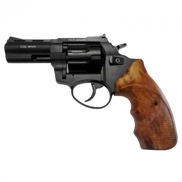 Револьвер флобера STALKER S 3", 4 мм (силумин.барабан) ц:brown + в подарок Патроны Флобера 4 мм Sellier&Bellot Sigal (200 шт) - изображение 2