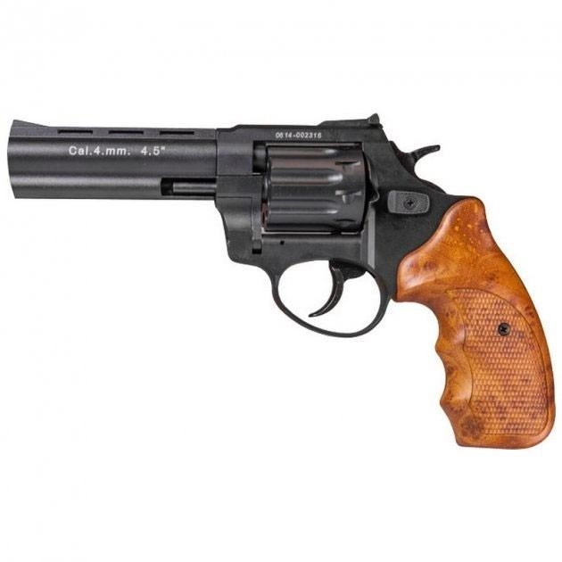 Револьвер під патрон Флобера STALKER 4,5 "S коричн. Рук. + В подарунок Патрони Флобера 4 мм Sellier & Bellot Sigal (200 шт) - зображення 2