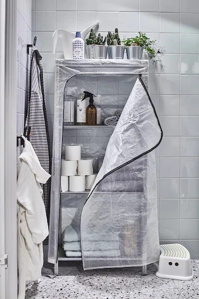 Накидка на стеллаж IKEA HYLLIS прозрачная 60x27x140 см (804.302.04) - зображення 6
