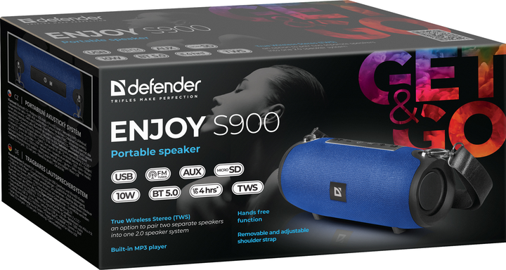 Акустическая система Defender Enjoy S900 Bluetooth Blue (65905) – фото ...