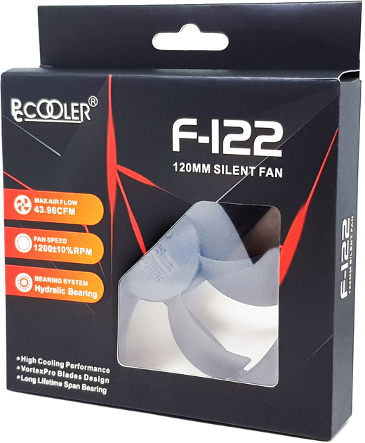 Кулер для блоков питания PcCooler F122B 2 Pin 120 мм - изображение 3