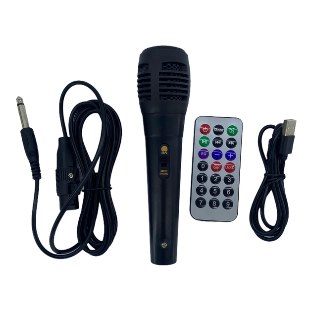 Колонка 2000W з мікрофоном для караоке з Bluetooth і підсвічуванням KIMISO QS-6802 - Фото 15 Колонка 2000W з мікрофоном для караоке з Bluetooth і підсвічуванням KIMISO QS-6802 - зображення 15