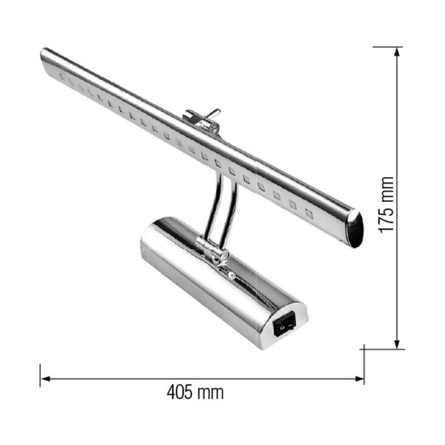 Подсветка зеркала светильник для ванной Horoz Electric LED FLAMINGO-4 4W 4200K хром 040-001-0004 - изображение 2