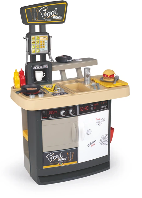 Restauracja interaktywna Smoby Toys 2 w 1 Burger House 29 akcesoriów (310910) (3032163109105) - obraz 2