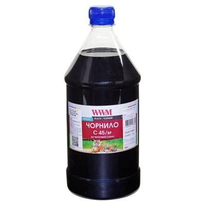 Чорнило WWM CANON PG-440/PG-445/PGI-450Bk 1000г Black Pigmented (C45/BP ...