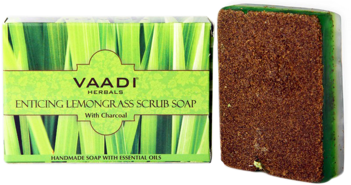 Скраб-мыло Vaadi Herbals Заманчивая лимонная трава 75 г (8906049911678 ...